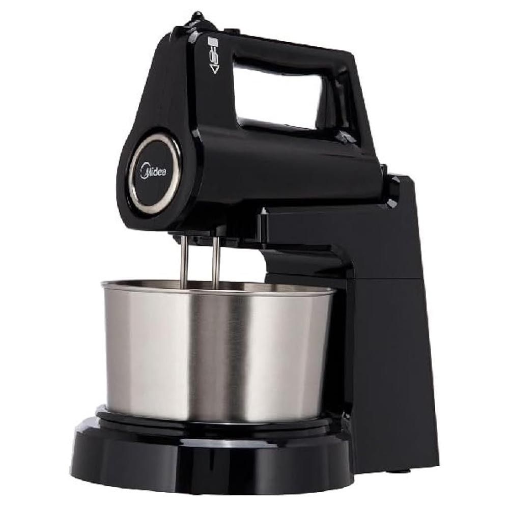 Midea - Stand Mixer With Electric Whisk - Black - 2 L