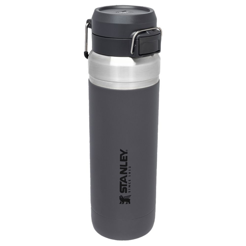 Stanley - Quick Flip Stainless Steel Bottle - Charcoal - 1.06 L