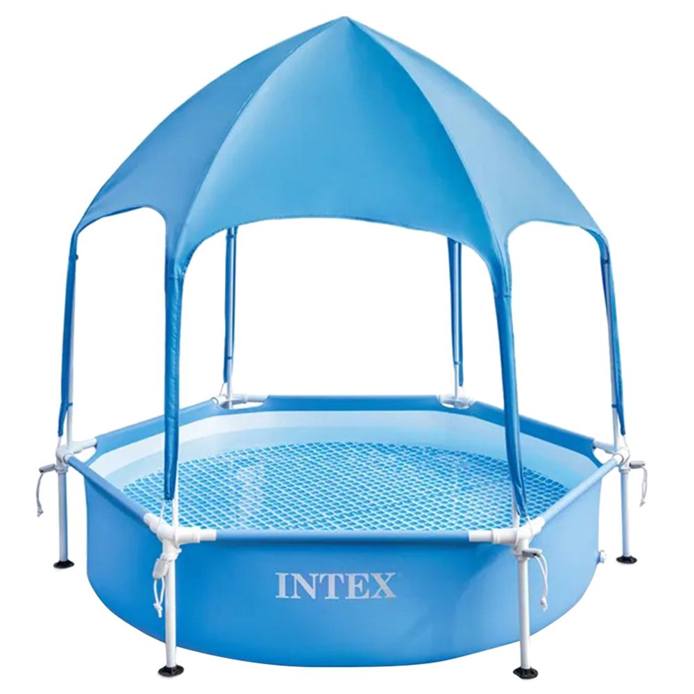 Intex - Canopy Metal Frame Pool - Blue - 183x38 cm