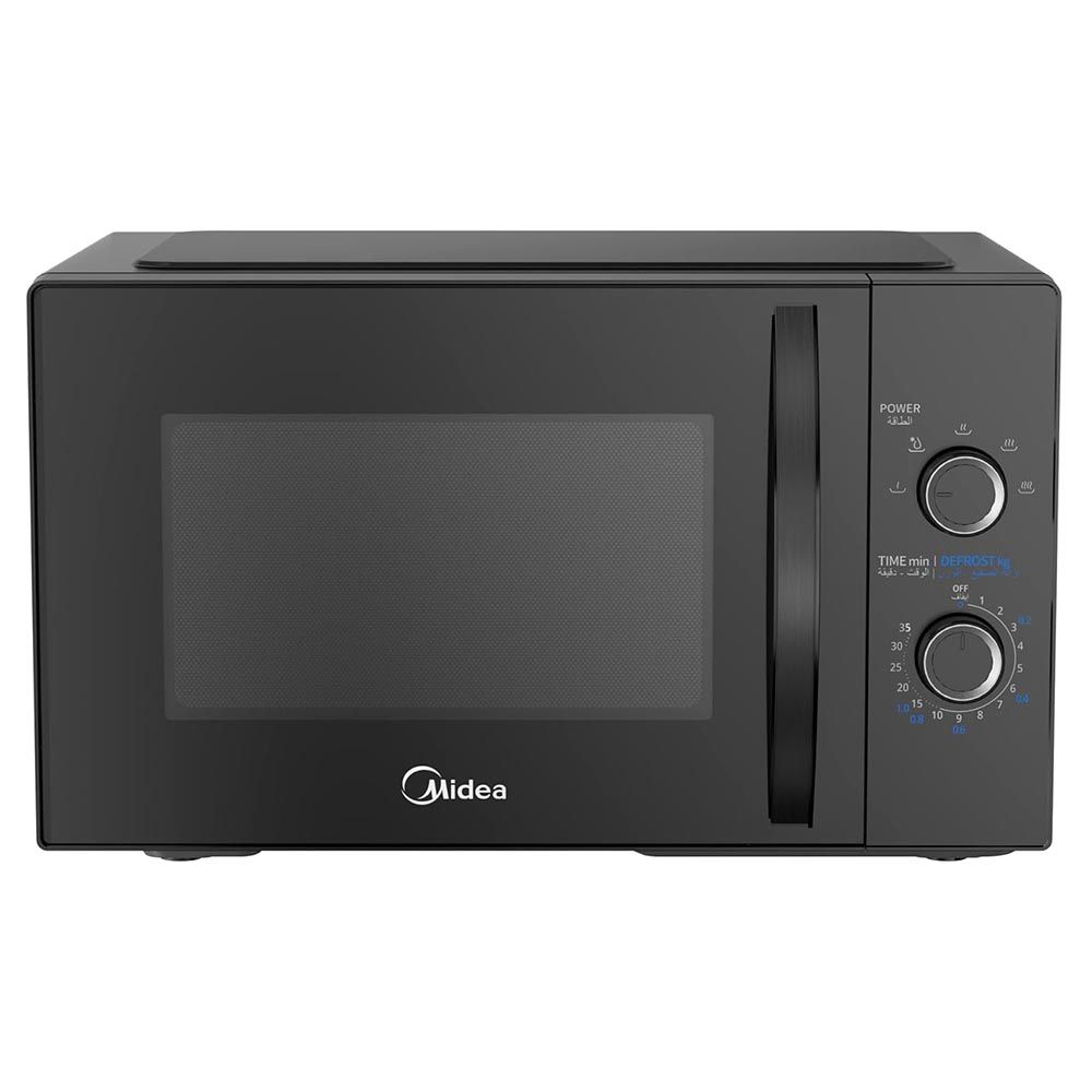 Midea - Solo Microwave Oven With 5 Power Levels - Black - 25 L