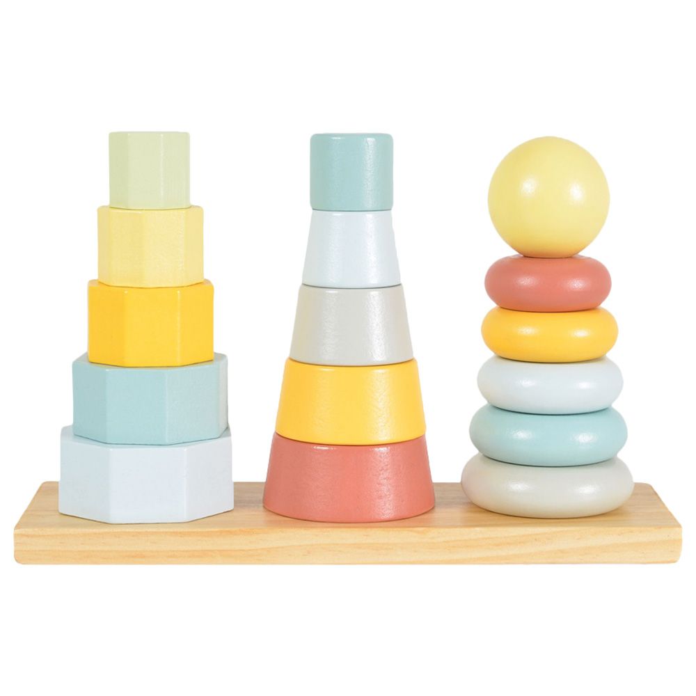 TookyToys - Shape Tower Stacking Toys - 17pcs