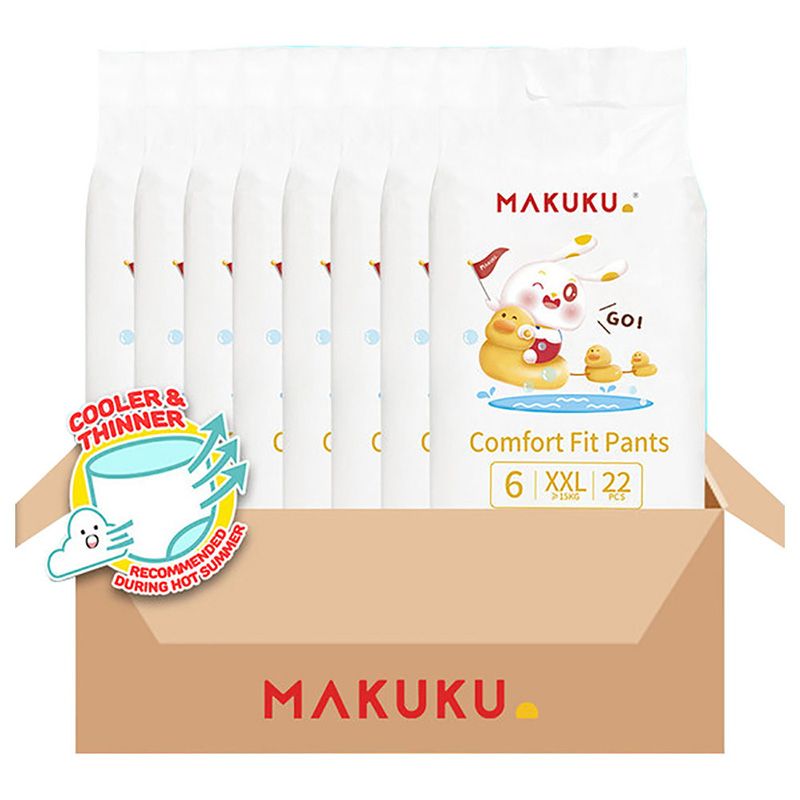 Makuku - Baby Comfort Fit Pants Diapers S6 - XXL - 15+Kg - 176pcs