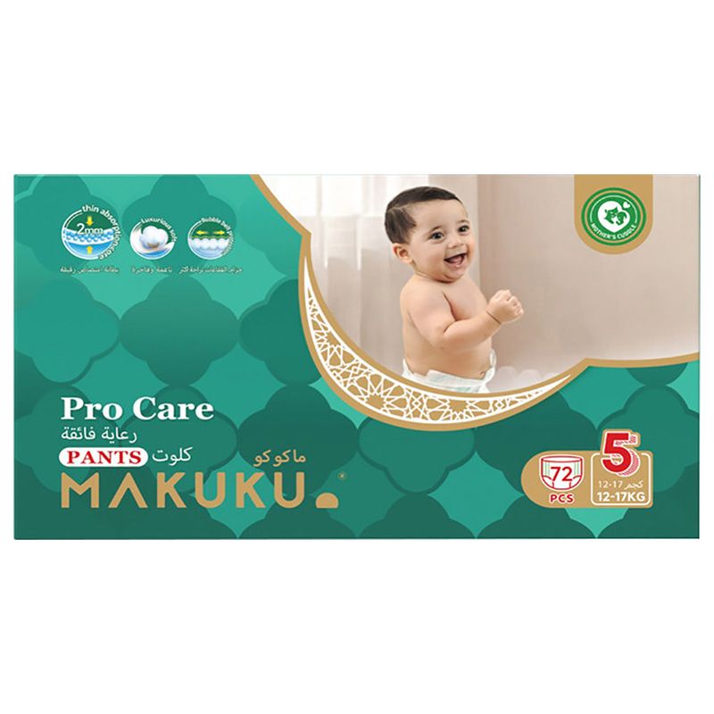 Makuku - Premium Diapers Procare Pants S5 - XL - 12-17Kg - 72pcs