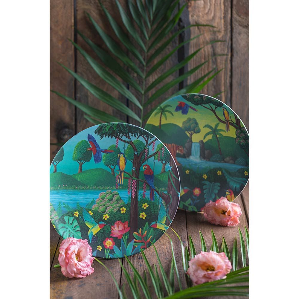 Tommy Lise - Eco Friendly Bamboo Plate - Bird Paradise