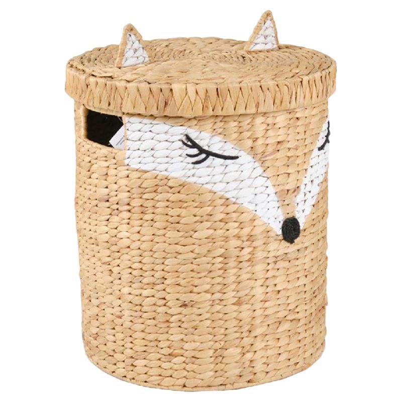 Homesmiths - Water Hyacinth Laundry Hamper Fox Shape - 38 X 38 X 59cm