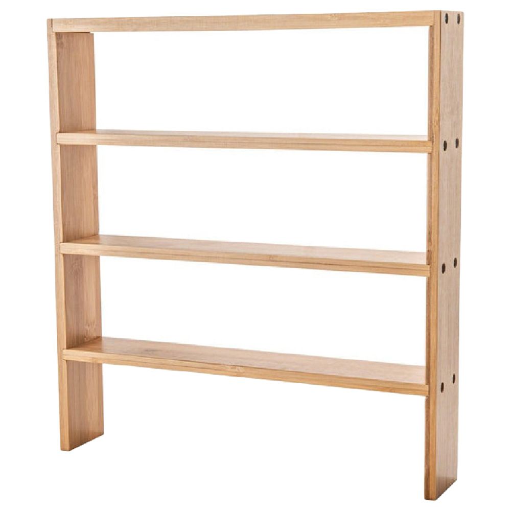 Little Storage - Bamboo Standing 4 Tier Shelf - Brown