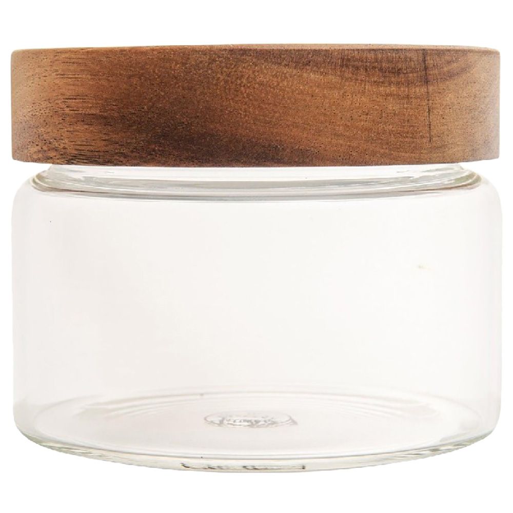 Little Storage - Co Acacia Wood Glass Jar - 500Ml