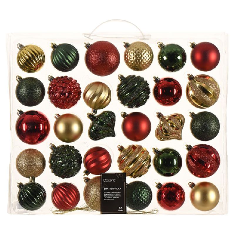 Kaemingk - 21398 Mix Shatterproof Baubles