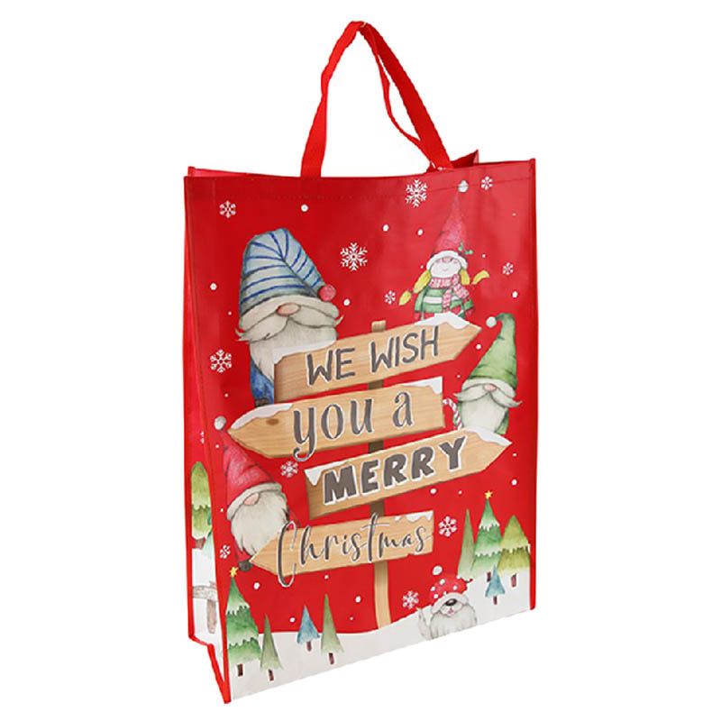 North Pole - 32562-25C Pp Woven Portrait Gift Bag Jumbo