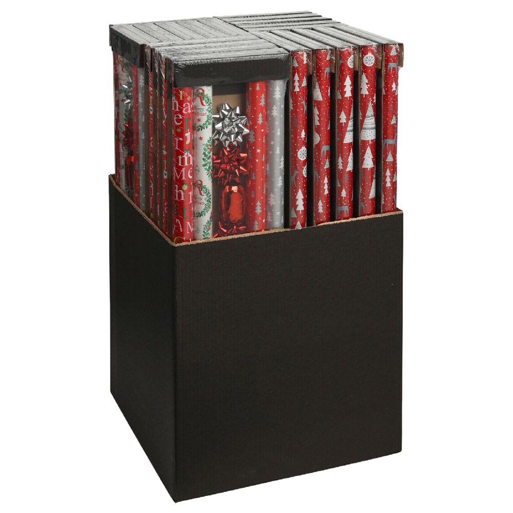 Koopman - Ppn102090 Xmas Gift Wrap Paper Set - 13pcs - Style May Vary