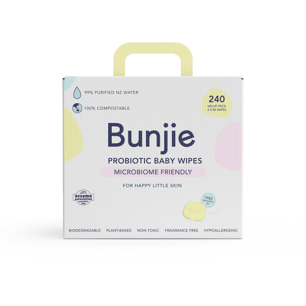 Bunjie - Probiotic Baby Wipes - Pack of 3 - 240pcs