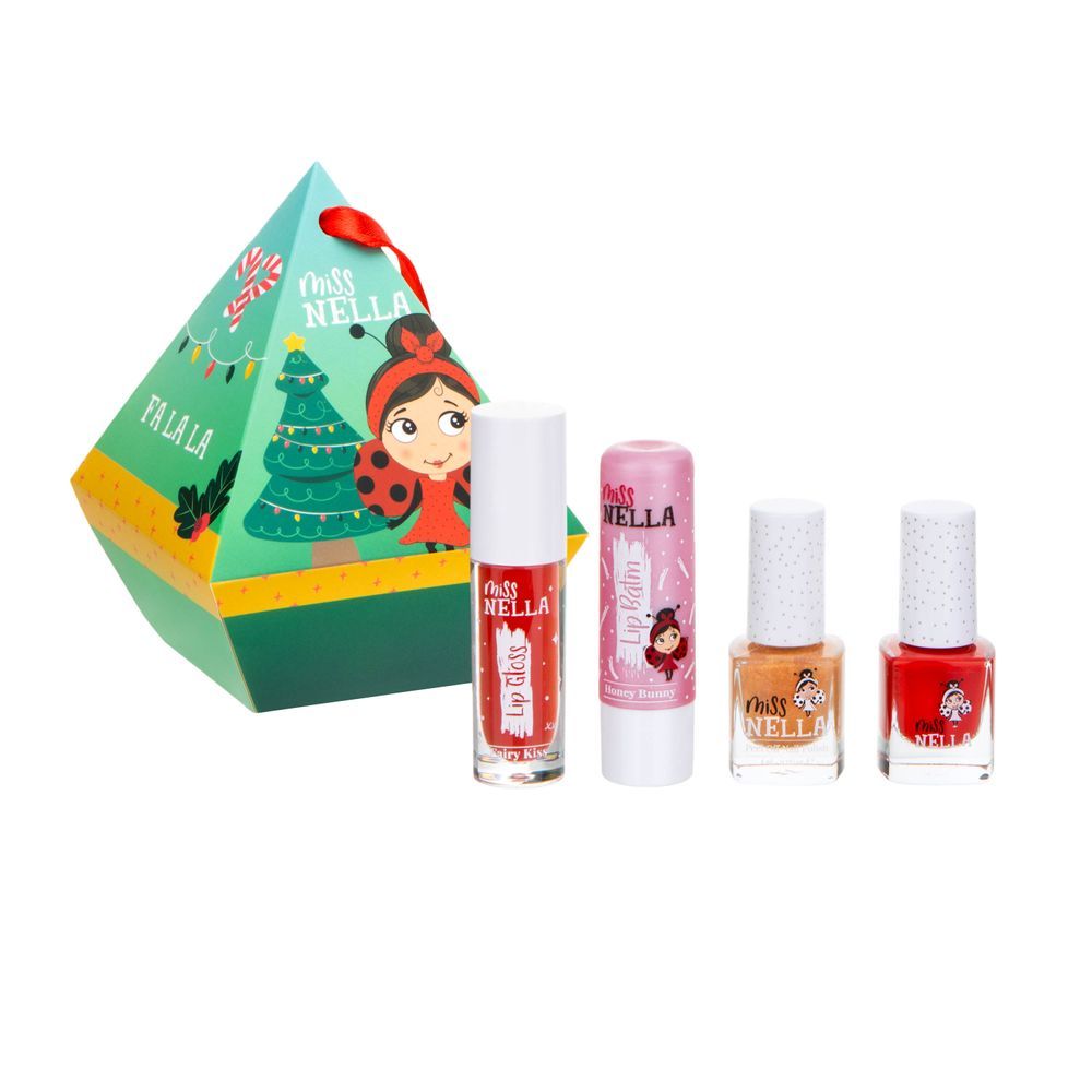 Miss Nella - Candy Cane Festive Diamond Play Make-Up Set - 4 Pcs