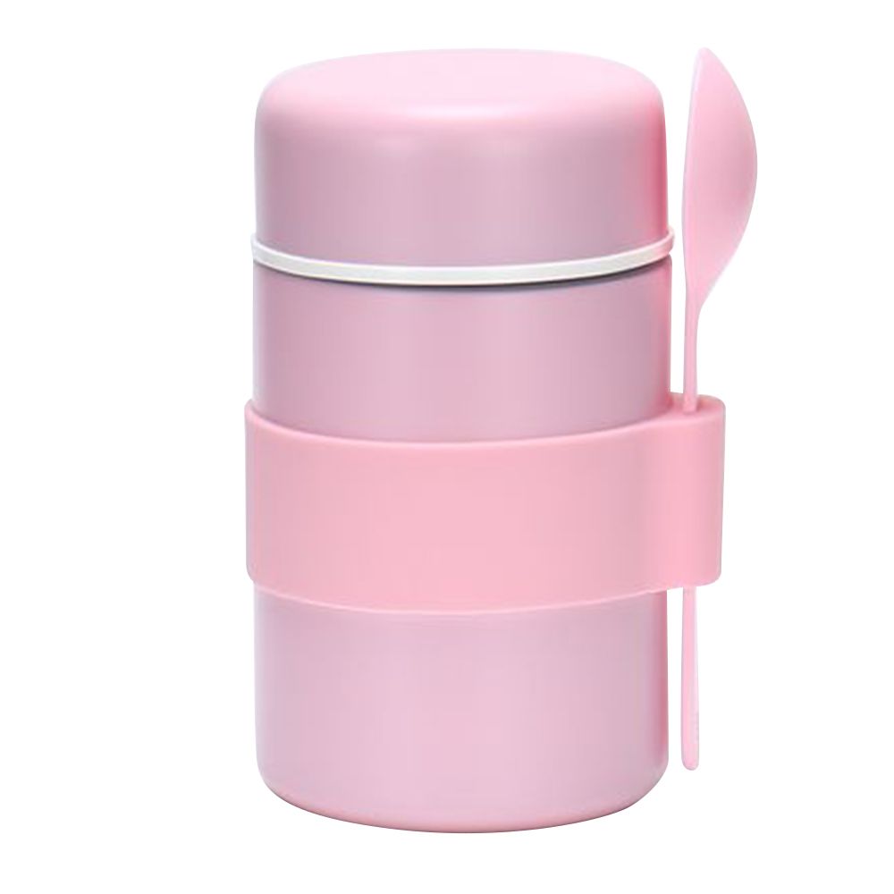 Go Bite - Insulated Stainless Steel Food Jar - Pink - 400 ml