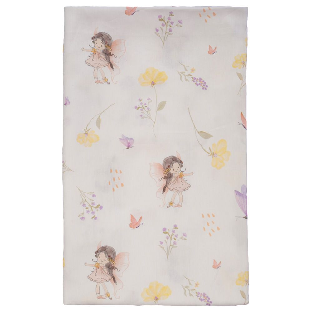 Fancy Fluff - Organic Cot Bedsheet - Pixie Dust 