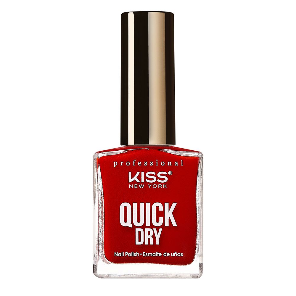 Kiss - Quick Dry Nail Polish - Red