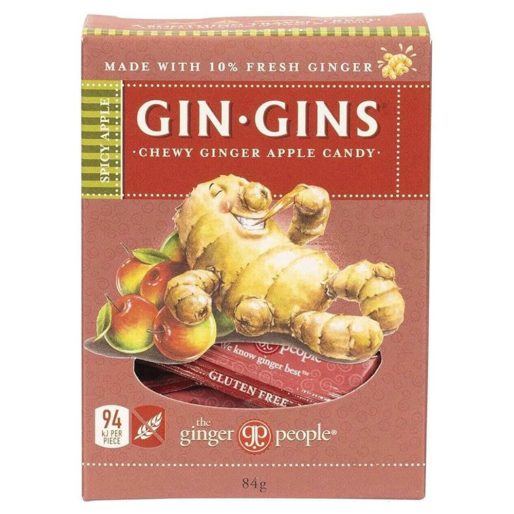 The Ginger People - Gin Gins Spicy Apple Ginger Flavour Chews - 84 gm