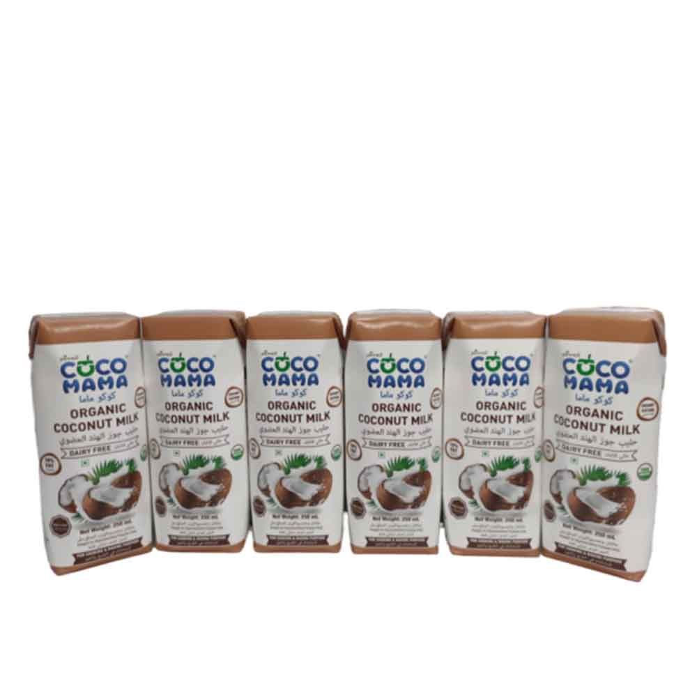 Coco Mama - Organic Coconut Milk - 250 ml - Pack of 6