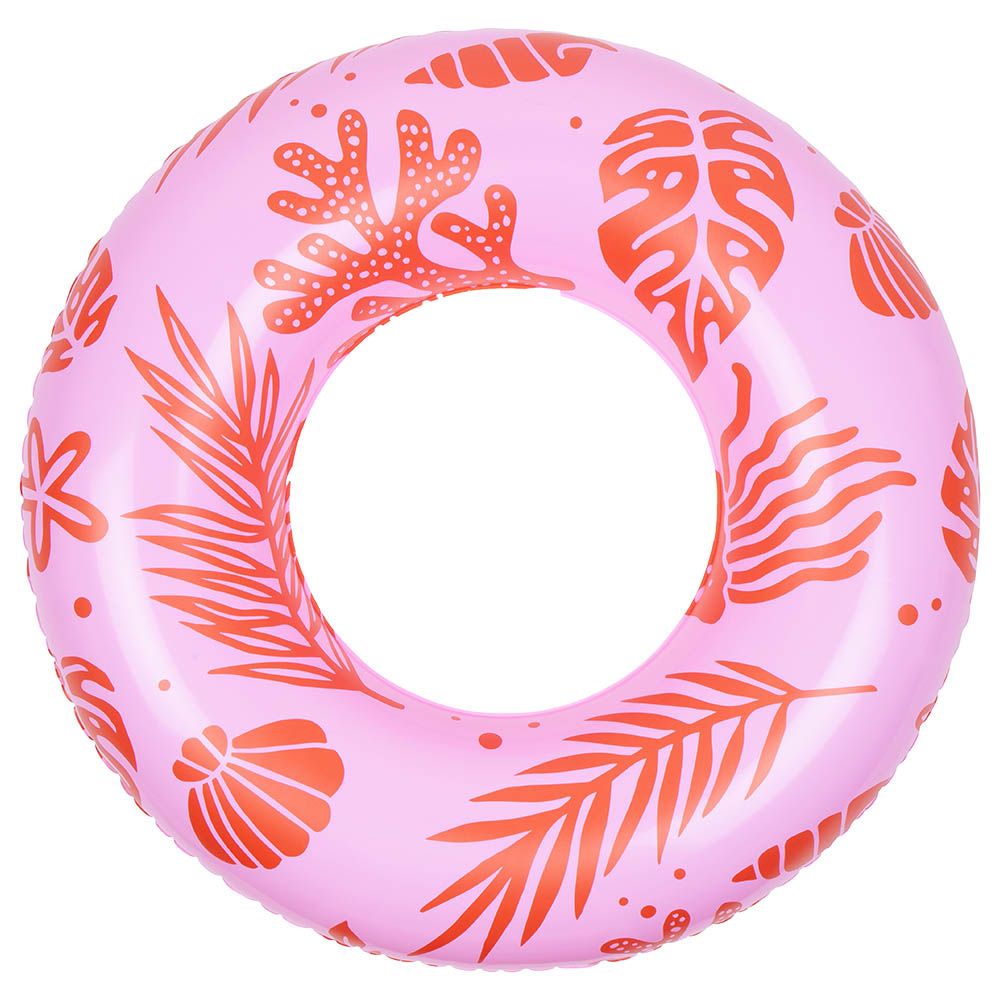 Swim Essentials - Ocean Printed Swimring - Pink/Red - 90cm