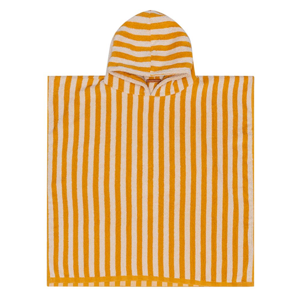 Swim Essentials - Striped Poncho - Yellow