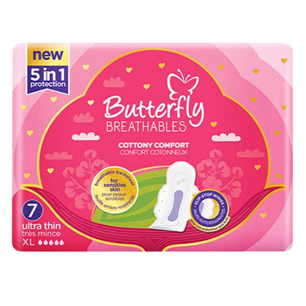 Butterfly - Ultra Thin Cottony Comfort Pads XL - 7pcs