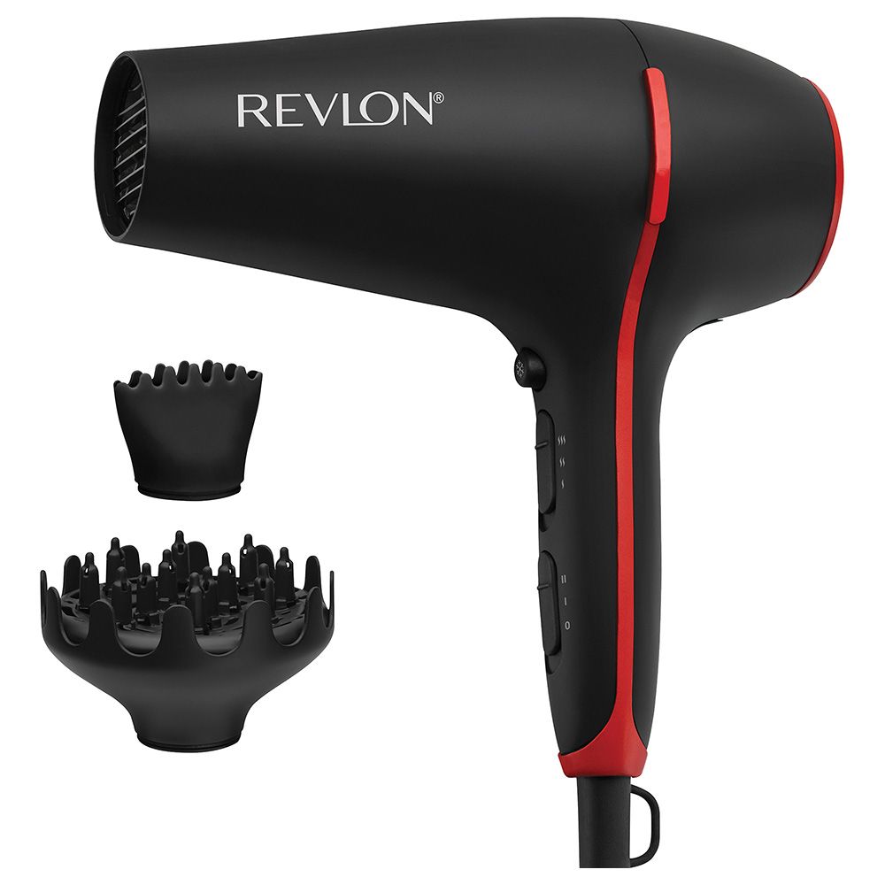 Revlon - SmoothStay Hair Dryer With Volumising Diffuser - Black