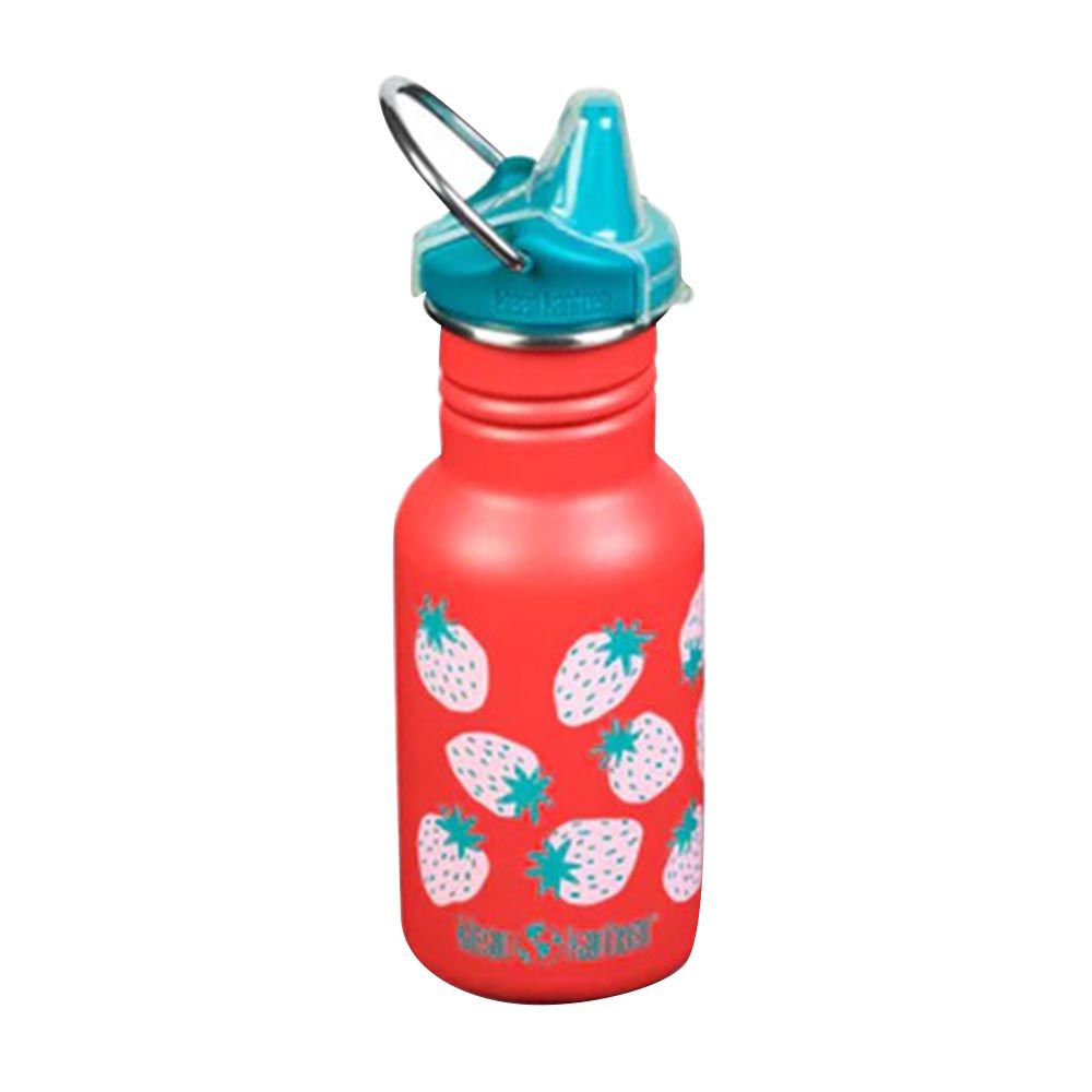 Klean Kanteen - Kid Classic Narrow Bottle With Sippy Cap - Coral Strawberries - 355ml