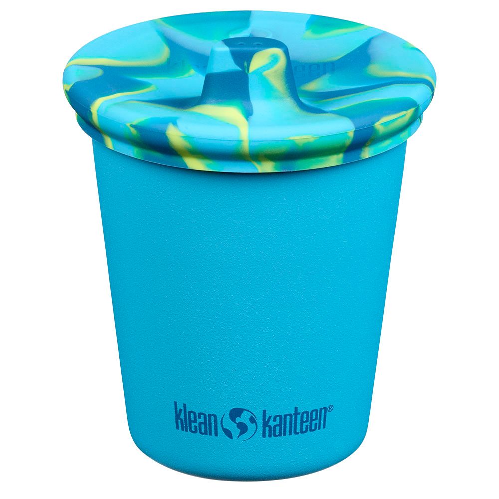 Klean Kanteen - Kid Sippy Cup With 2 Lid - Blue Tie Dye