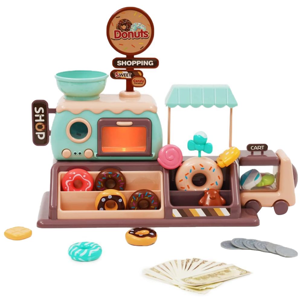 Little Angel - Kids Donut Candy Musical Shop Toy Playset w/ Light