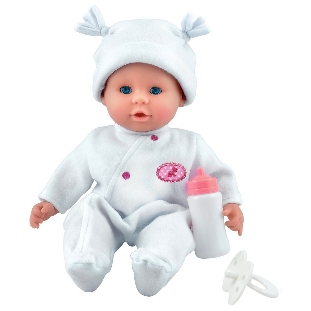 Dollsworld - Little Treasure Baby Doll - White - 38 cm - 3 Pcs