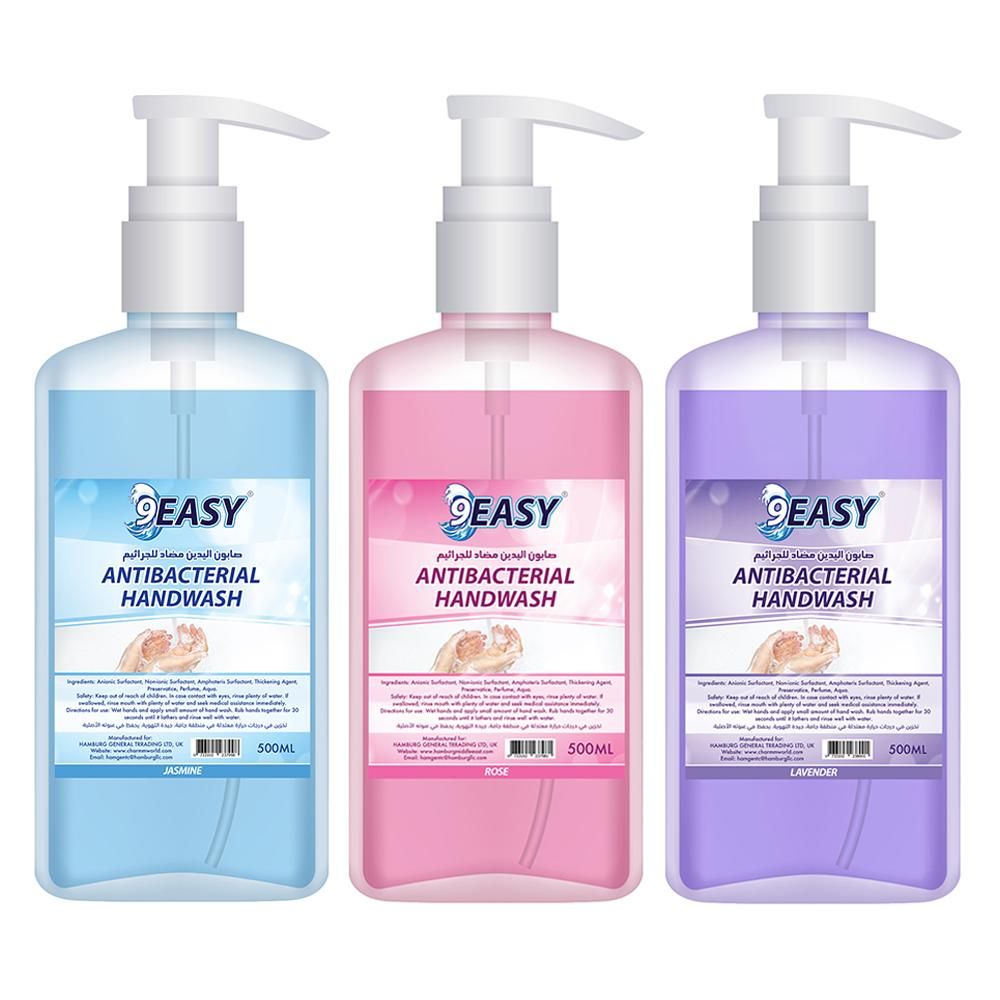 9Easy - Antibacterial Hand Wash - Pack of 3 - 500ml