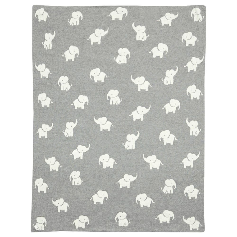 Mamas & Papas - Welcome To The World Knit Blanket - Elephant