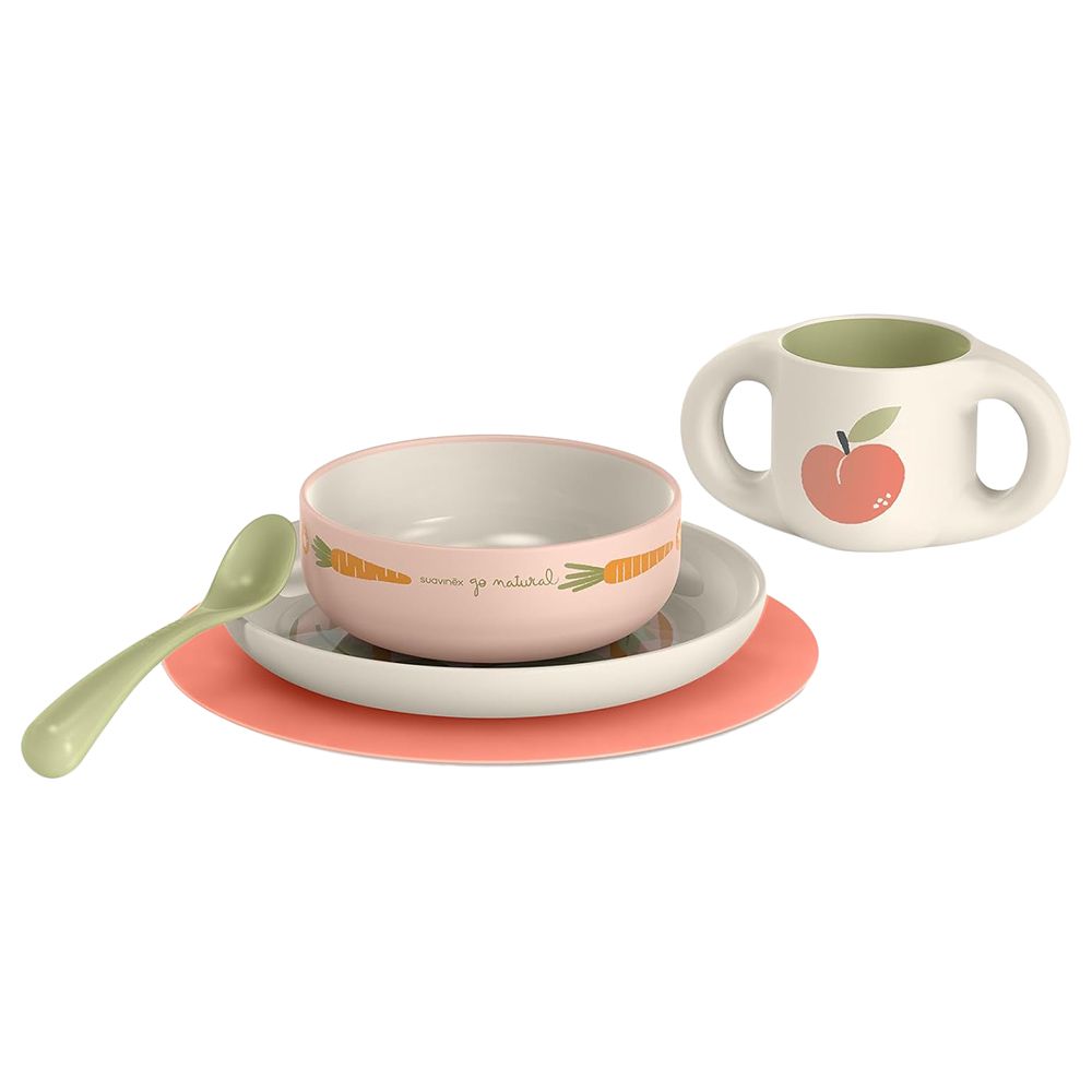 Suavinex -Boo Toddler Feeding Set - Pink