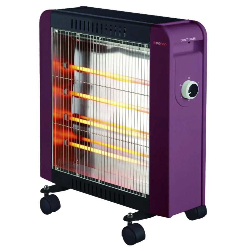 Koolen - 4 Tubes Quartz Heater - Burgundy - 1600 W