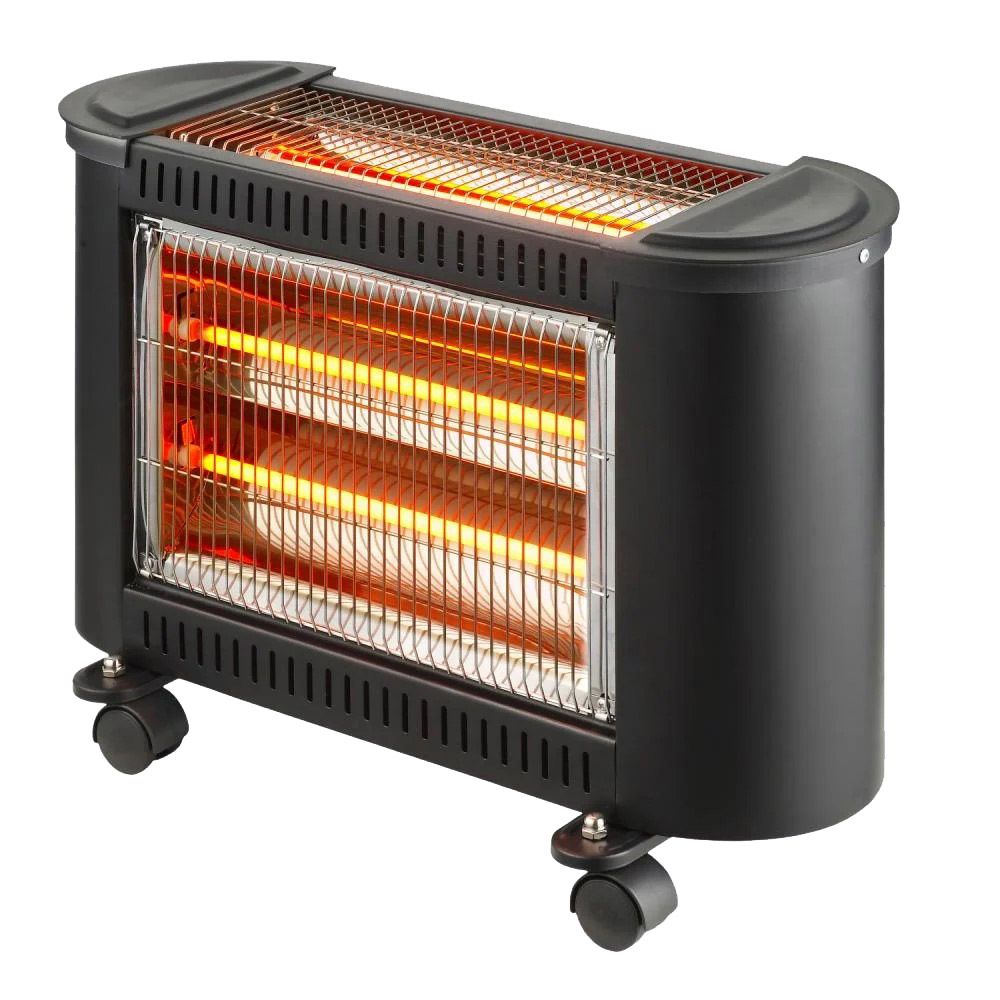 Koolen - 2 Faces Radiant Heater w/ 3 Tubes - Black - 1800 W