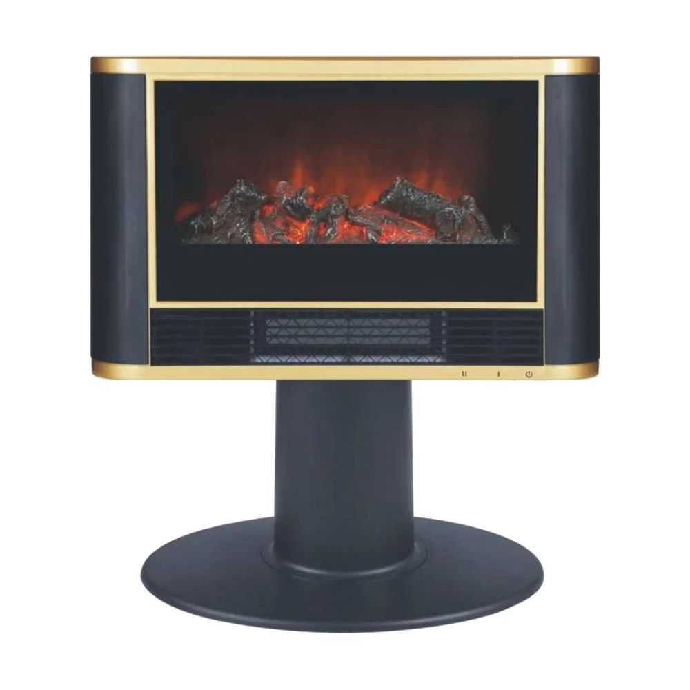 Koolen - LED Heater With Stand - Black/Gold - 1800 W