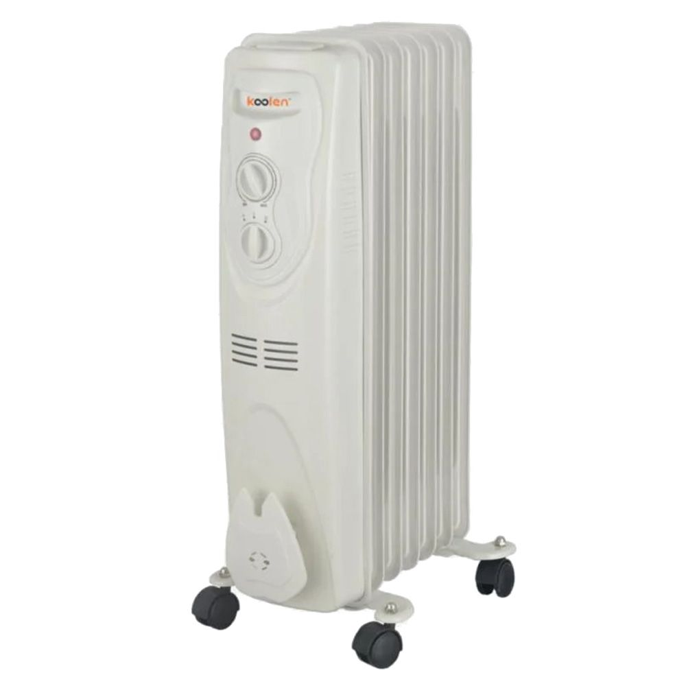 Koolen - 7 Fins Oil Filled Radiator Heater - White - 1500 W