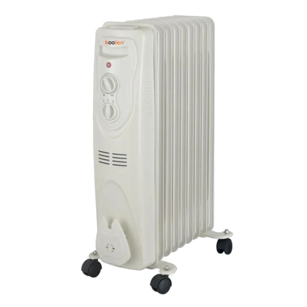 Koolen - 9 Fins Oil Filled Radiator Heater - White - 2000 W