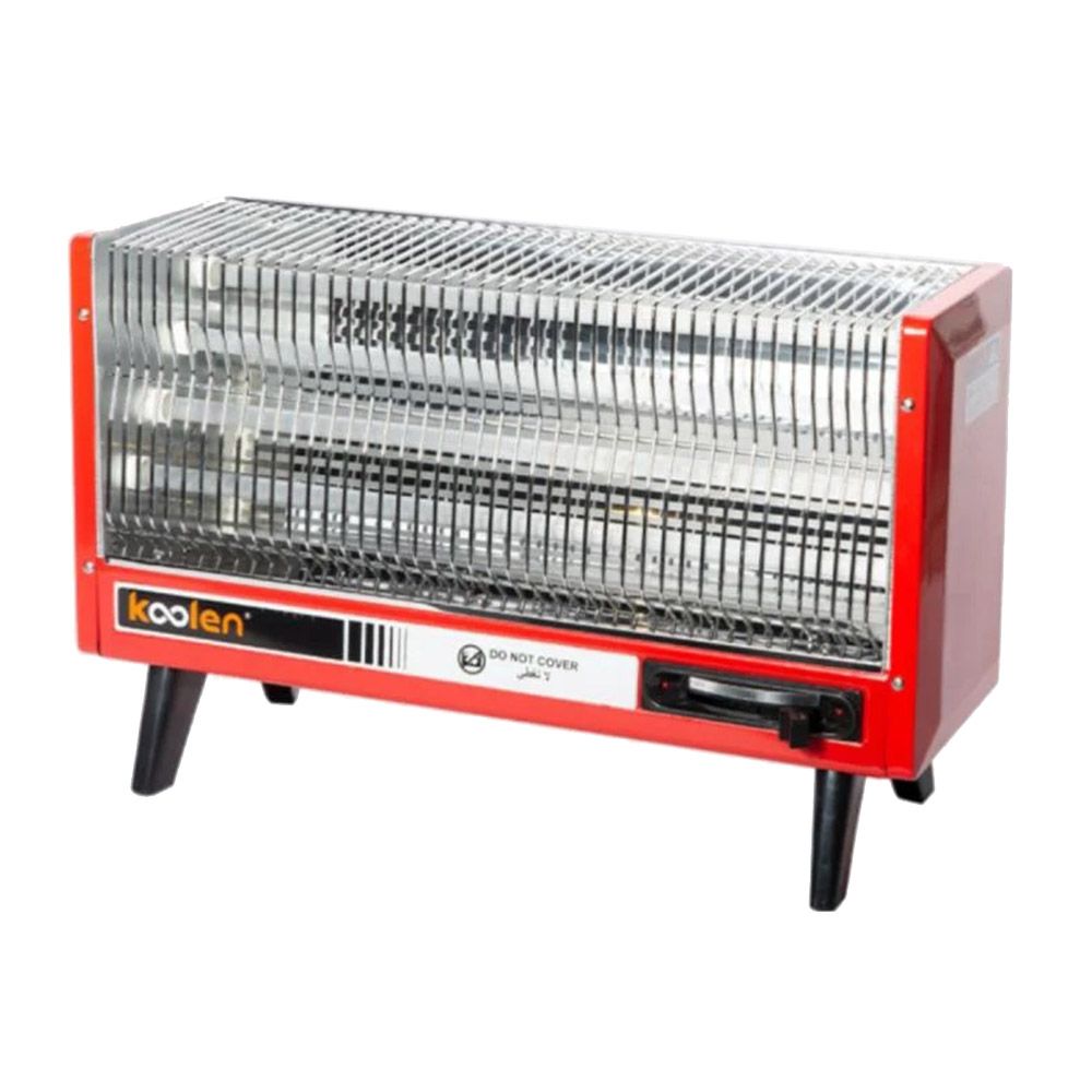 Koolen - 4 Tubes Radiant Heater With Stand - Red - 2000 W