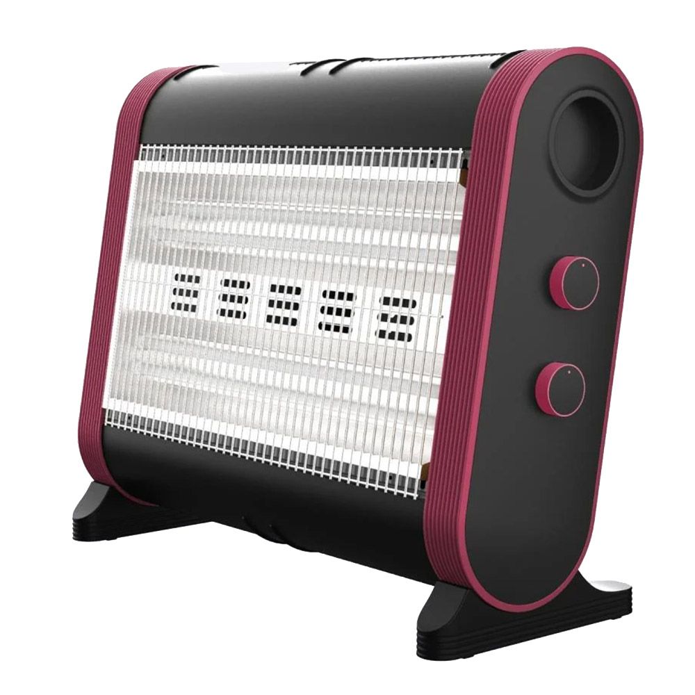 Koolen - 2 Tubes Electric Heater - Black/Rose - 1600 W