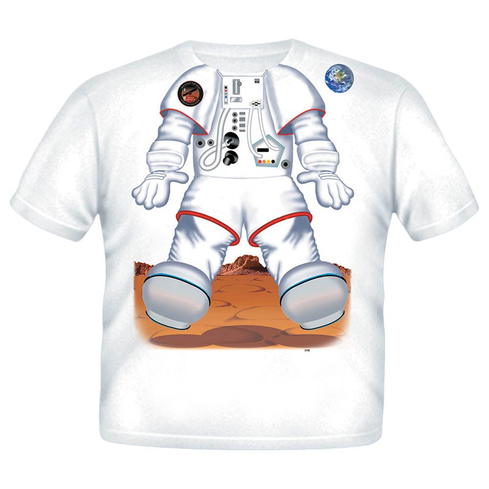 Just Add A Kid - Astronaut Printed T- Shirt