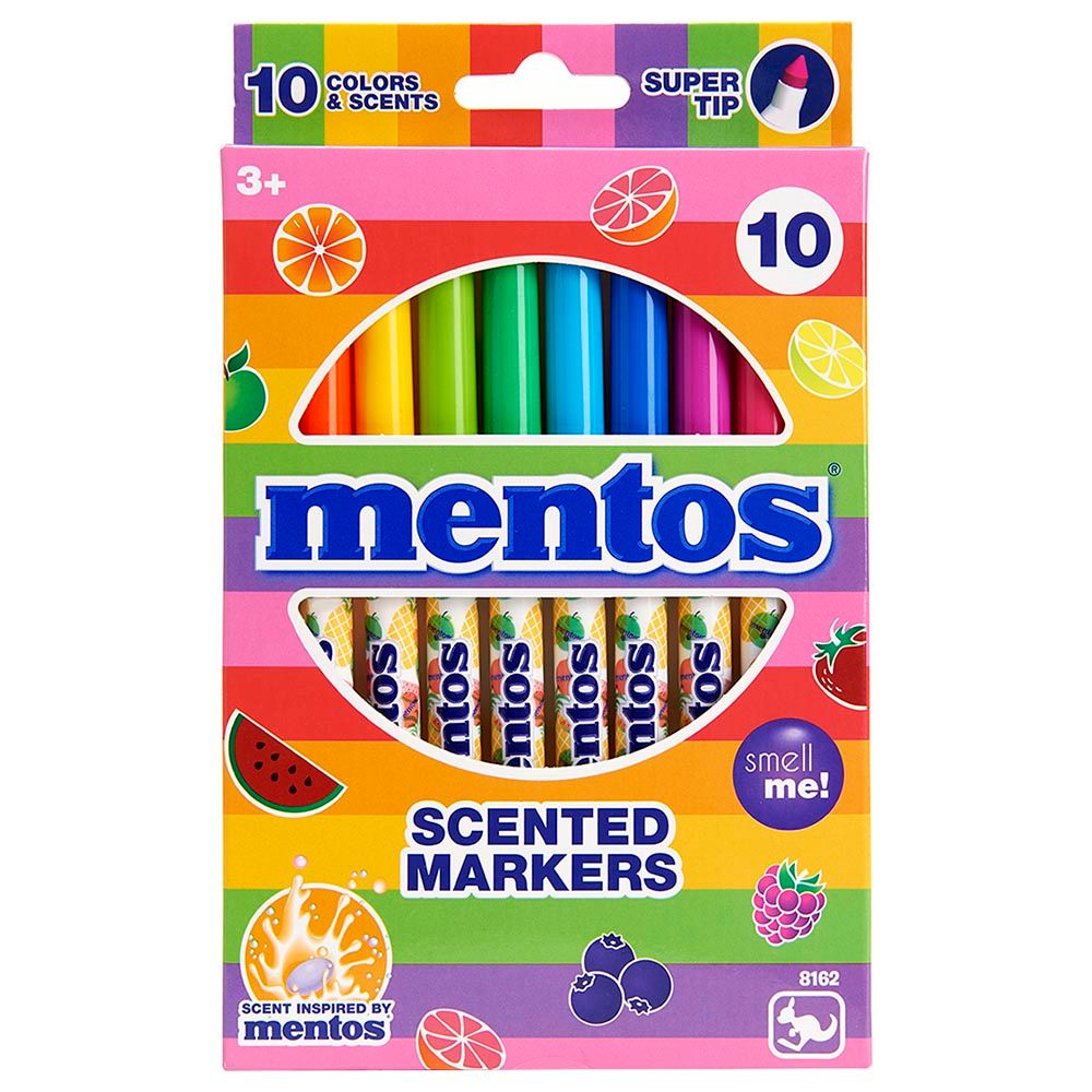 Kangaru - Mentos Scented Supertip Markers - 10pcs