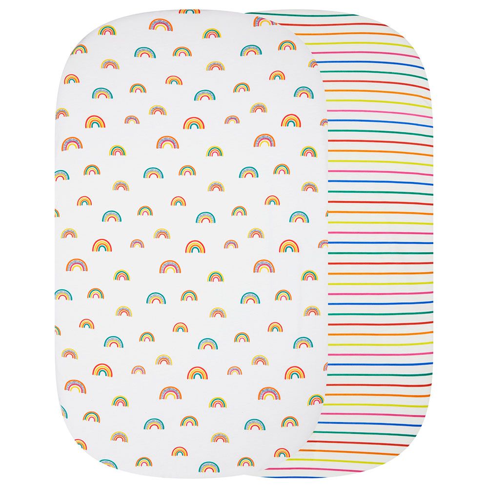 Ickle Bubba - Rainbow Dreams Fitted Crib Sheets - Pack of 2