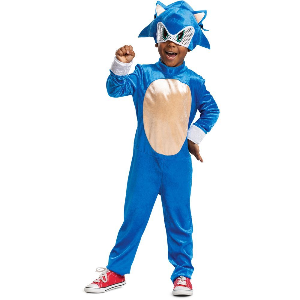 Party Centre - Sonic The Hedgehog Kids Costume - 3-4Y