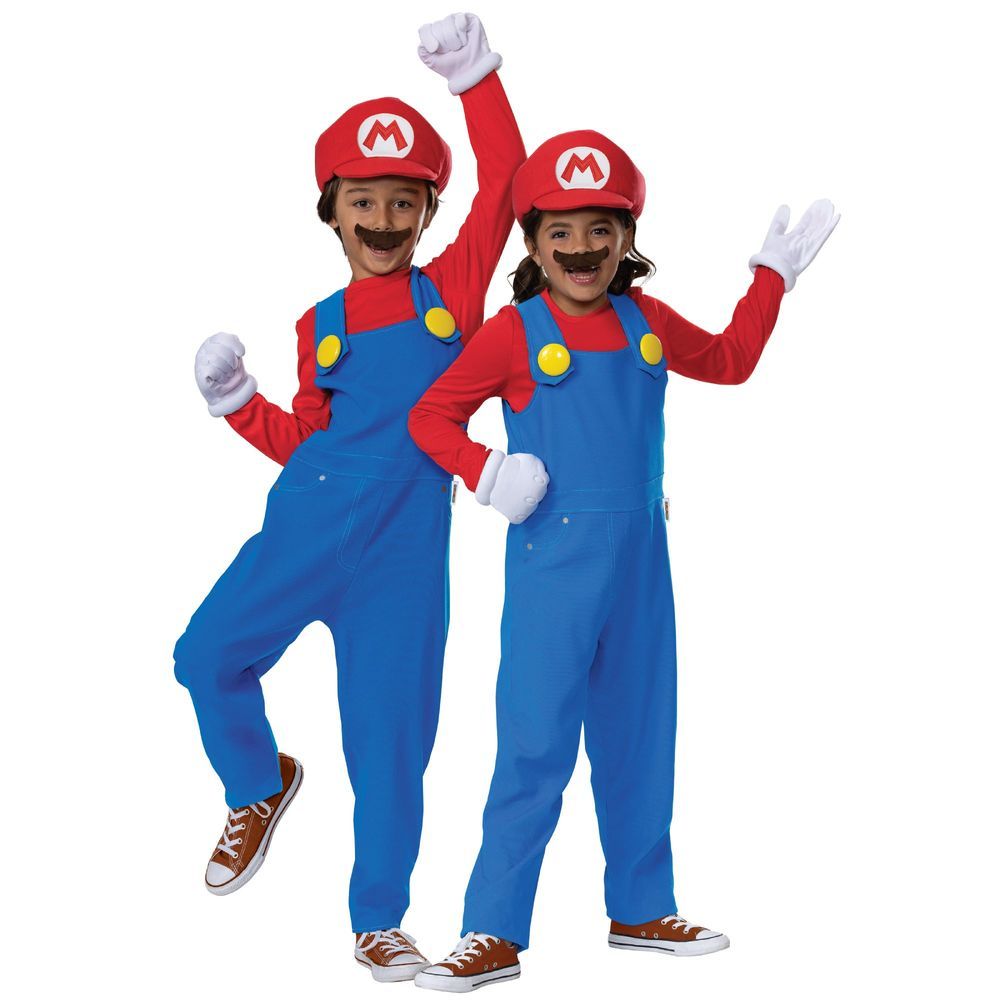 Party Centre - Mario Costume For Kids - 10-12Y