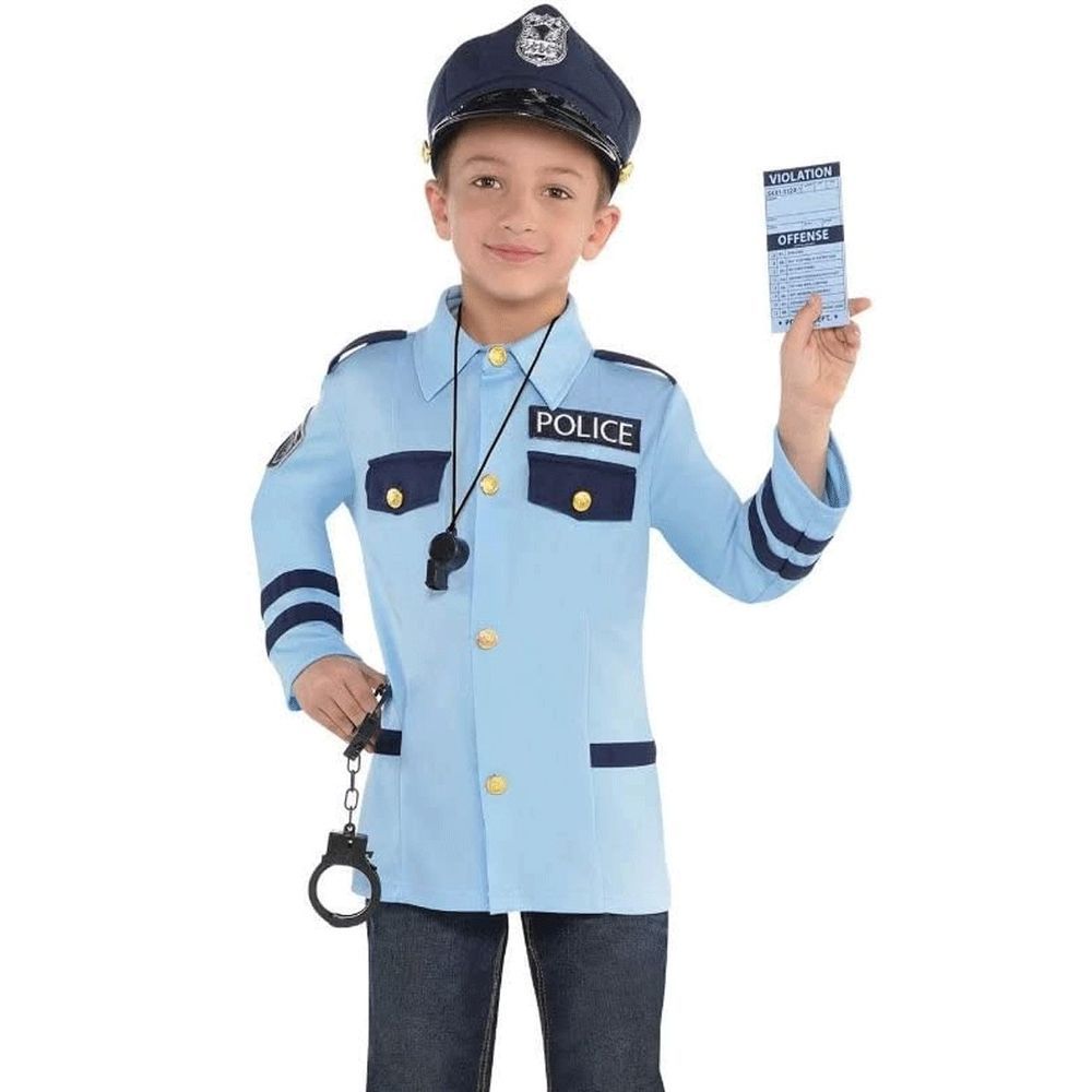 Party Centre - Childrens Police Officer Kit Fancy Costume