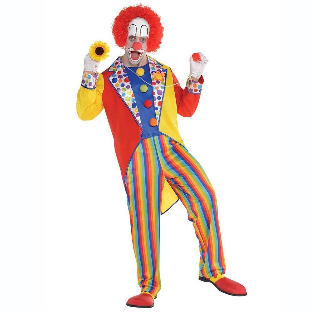 Party Centre - Adult Clown Suit  Fancy Dress Costume