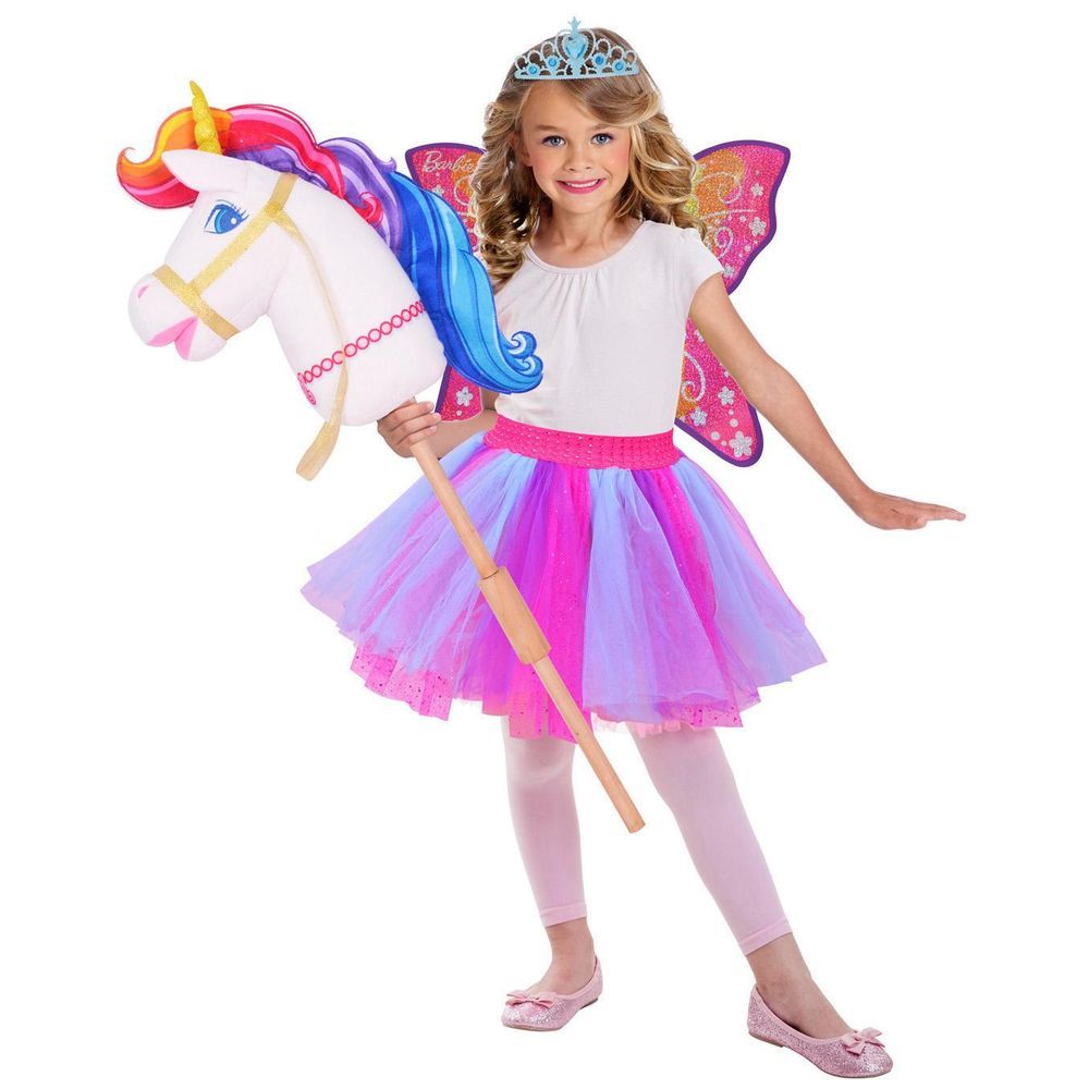 Party Centre - Childrens Barbie Hobby Unicorn Set Costume