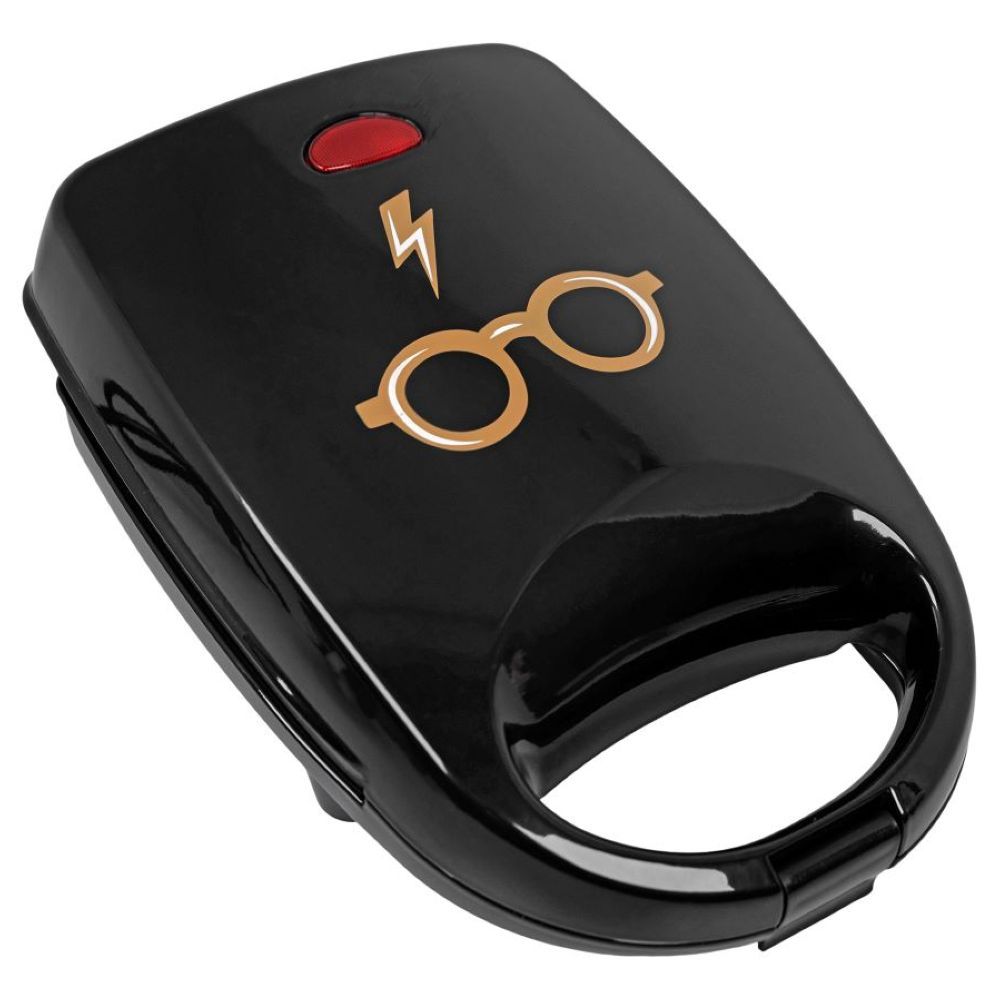 Uncanny Brands - Harry Potter Icon Single Sandwich Maker - Black