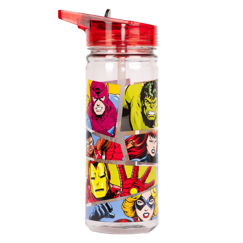 Fringoo - Plastic Bottle w/ Straw - Avengers - 580 ml