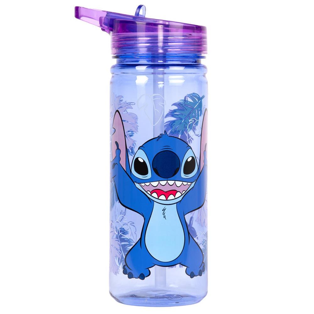 Fringoo - Plastic Bottle w/ Straw- Stitch - 580 ml